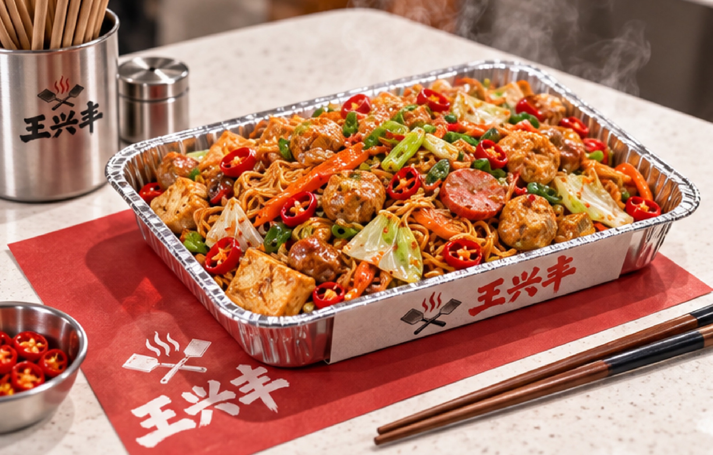 铝箔盒装热气出餐